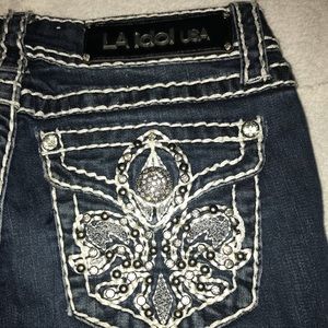 bling pocket capris